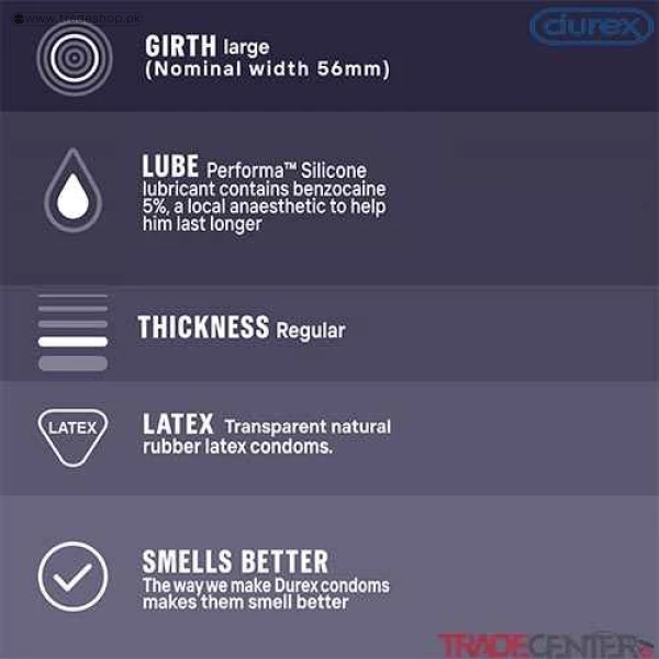 Durex Extended Pleasure Condoms 12 Pack